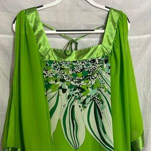 Madison Paige II Beautiful Green Blouse W/Embellishments, Size 2X MAKE AN OFFER